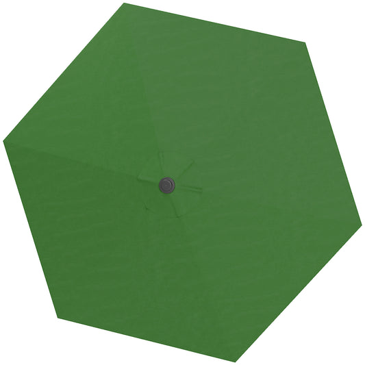 Outsunny Toldo De Recambio De Sombrilla De 3 M Con Ventilación Superior Verde_0
