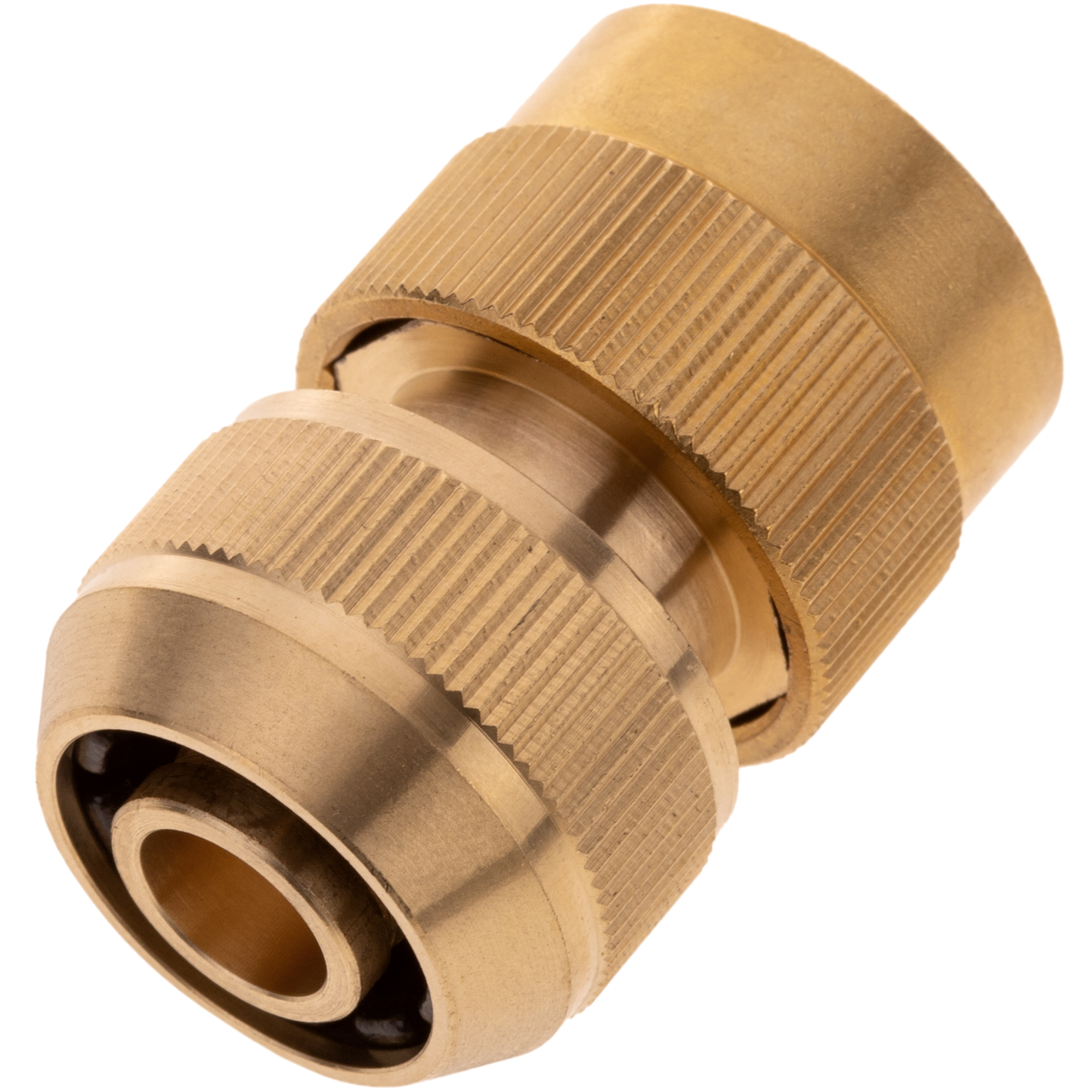 Enlace Rápido Doble De 15 Mm De Latón Zincado Para Instalación De Programador De Riego_0