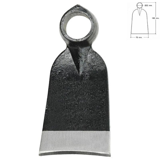 Azada Forjada Sin Mango 343/  310 Gramos_0