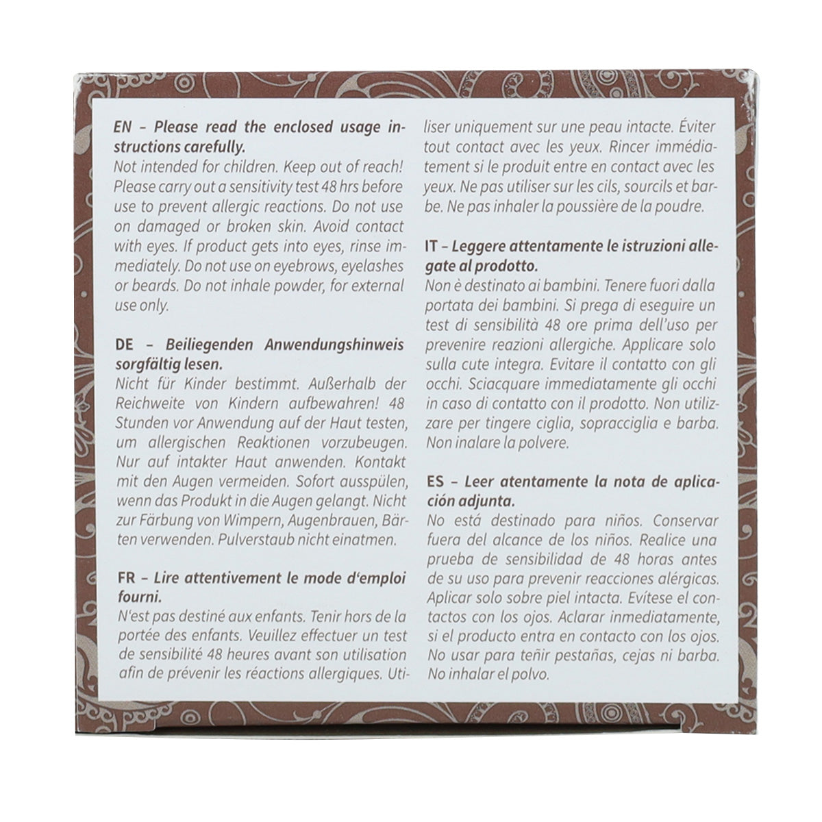 Tinte natural castaño ceniza Khadi 100 g