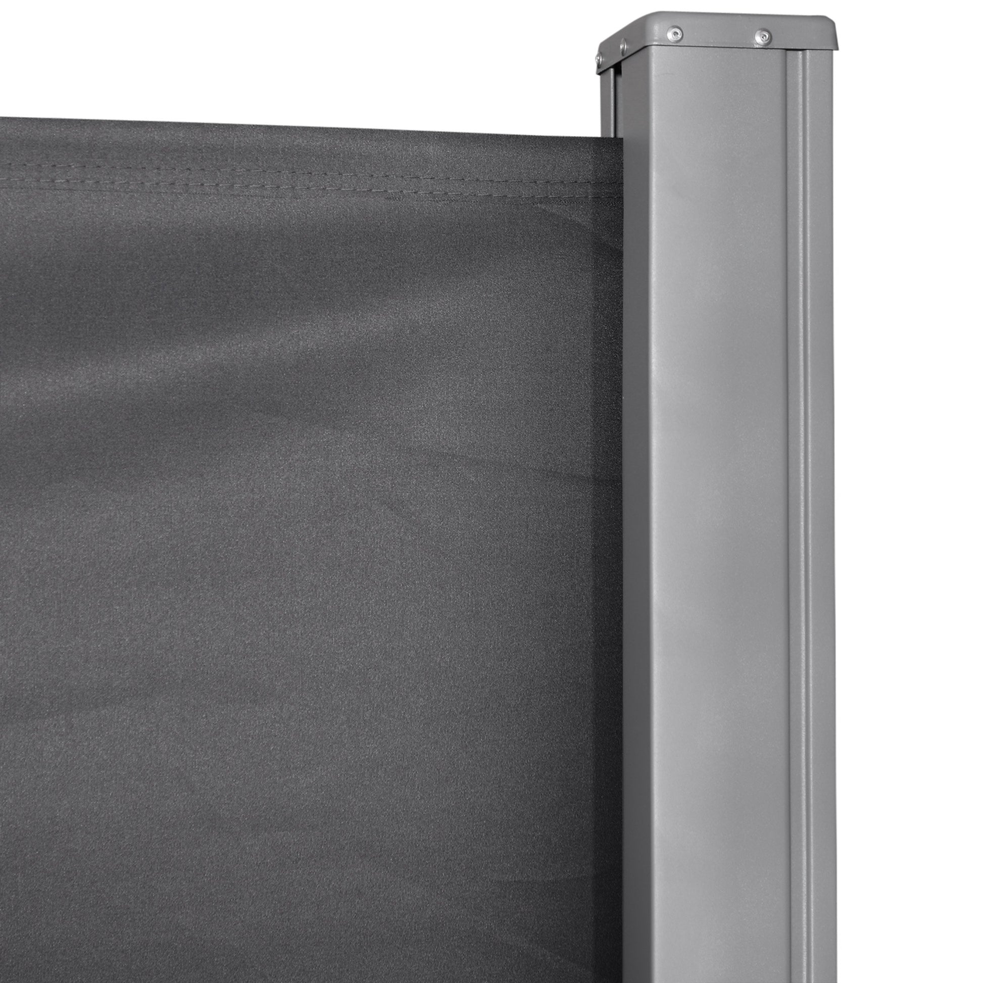 Outsunny Toldo Lateral Retráctil 300x160 Cm Pantalla Enrollable Para Jardín Gris_3