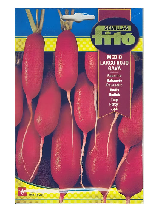 Semilla De Rabanito Medio Largo Rojo_0