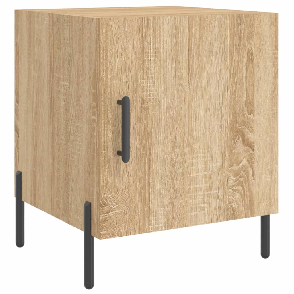 Mesitas Noche 2 Uds Madera Ingeniería Roble Sonoma 40x40x50 Cm_3