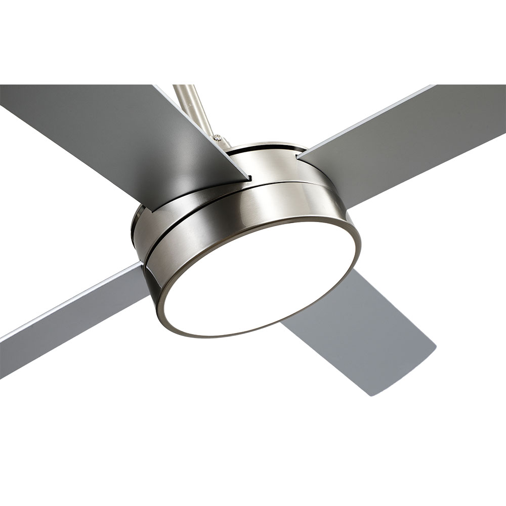 Ventilador Dc Nevery 26w Niquel 4 Aspas Haya/plata 122d 2950lm 3000-4000-6000k Remoto-temporizador-memoria 24_2
