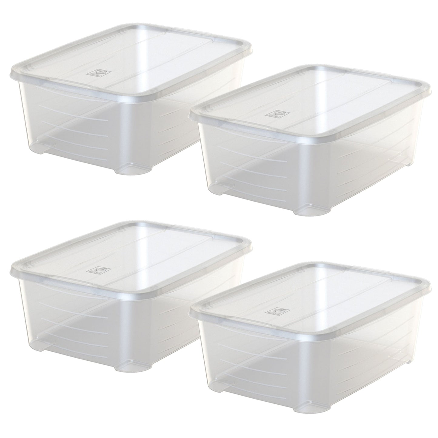 4x Caja De Plástico Con Tapa Life Story 6l_0