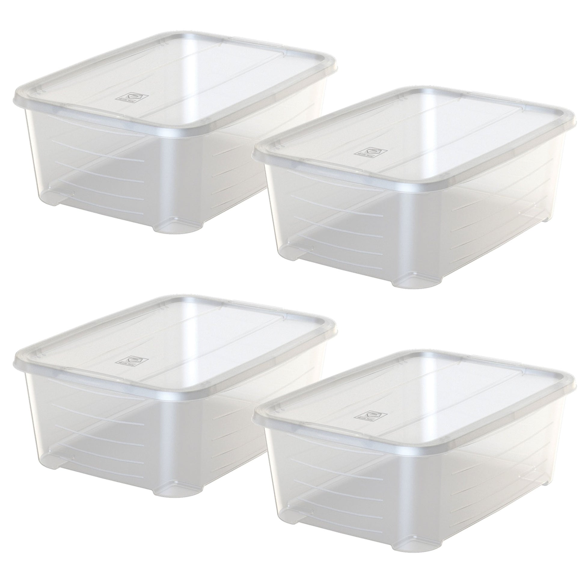 4x Caja De Plástico Con Tapa Life Story 6l_0