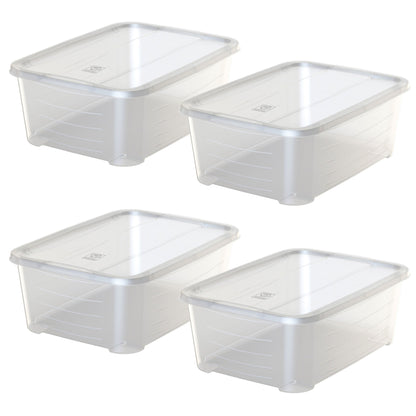 4x Caja De Plástico Con Tapa Life Story 6l_0