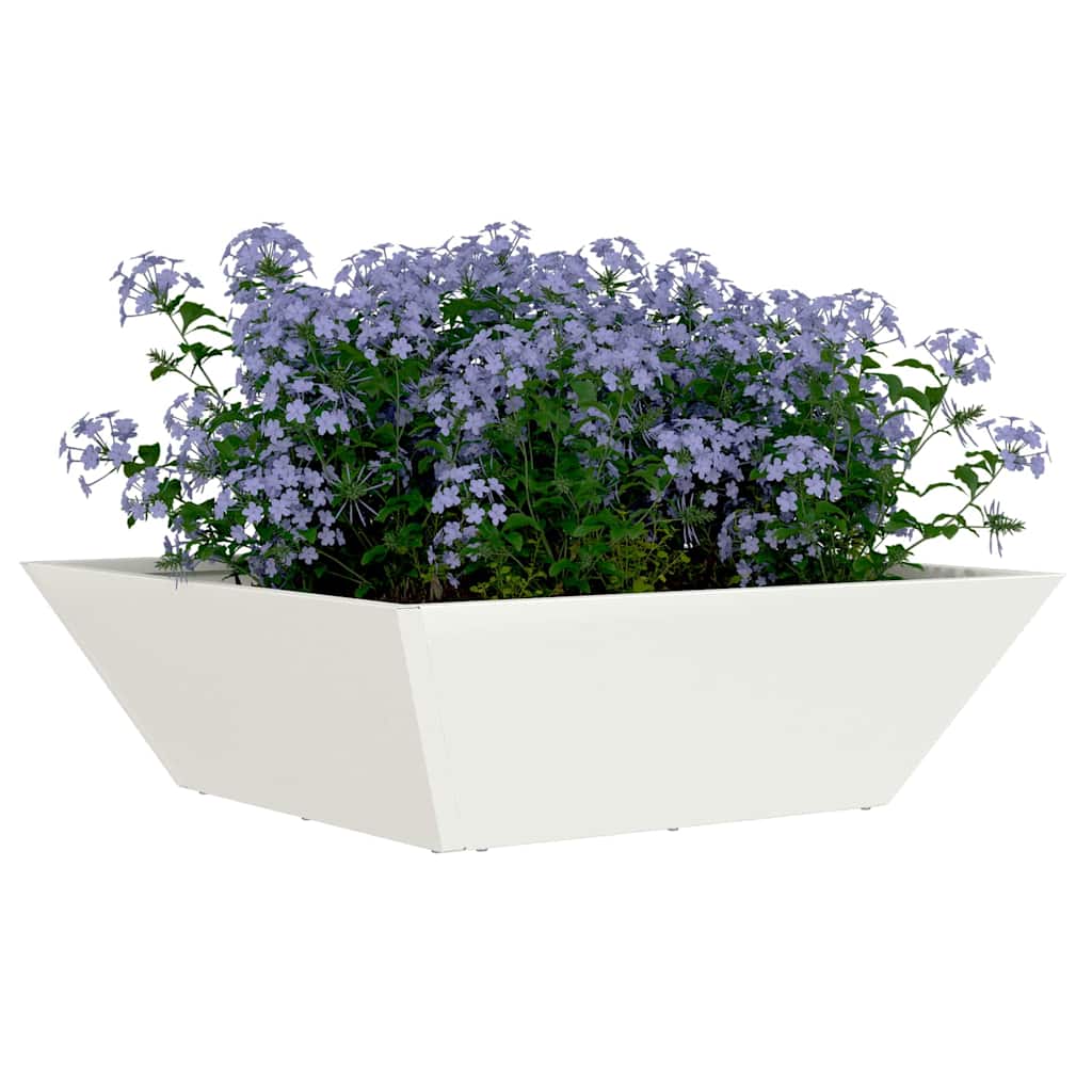 Macetero De Jardín 5 Uds. Blanco 50 X 50 X 15 Cm_2