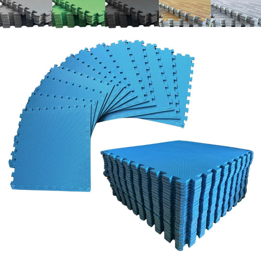Tatami Puzzle 1cm 60x60cm – Pack 4 Uds (t60-4) Azul Jowy_0
