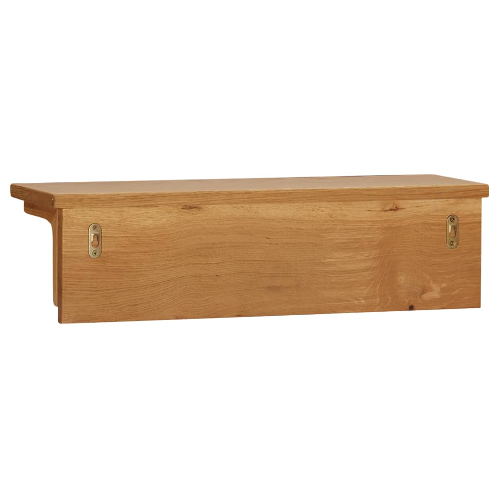 Perchero De Madera Maciza De Roble 60x16x16 Cm_3