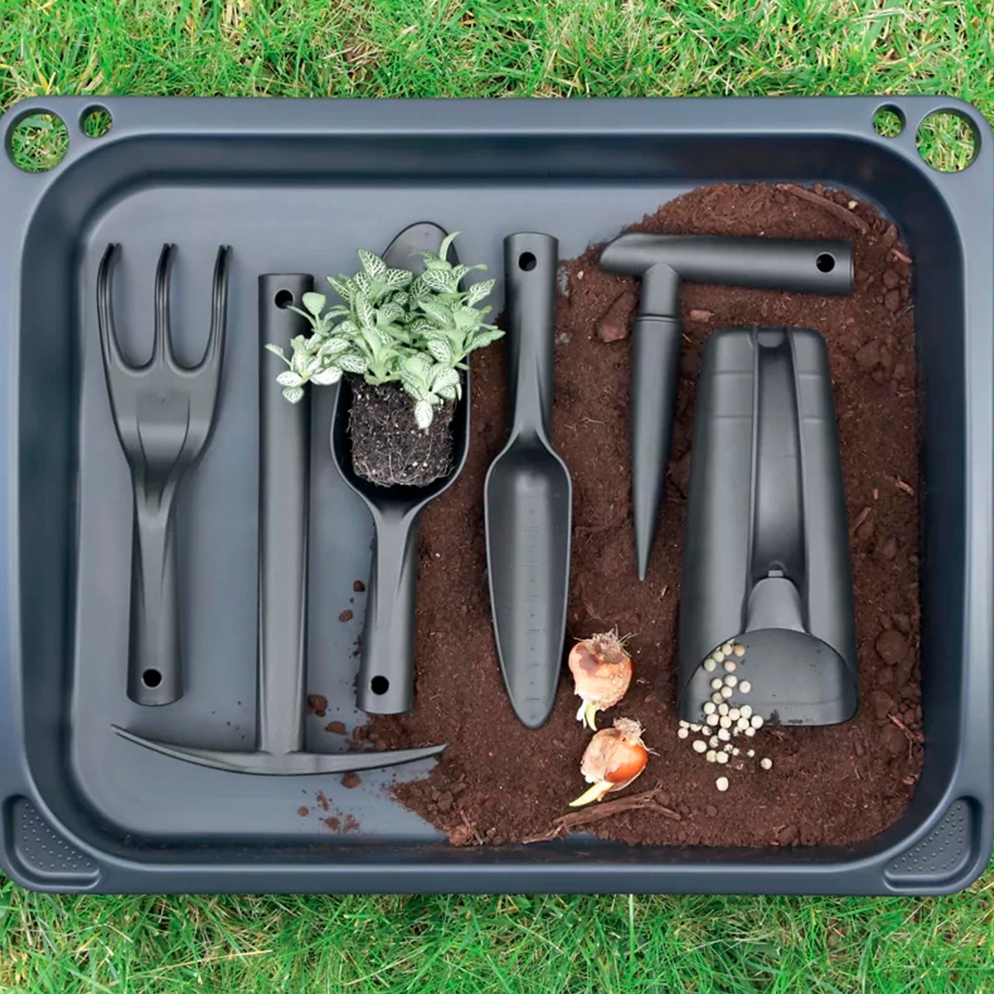 Rastrillo Manual Pequeño Para Jardinería R Cultivator , Dimensiones (mm) 270x78x54, Color Negro_3