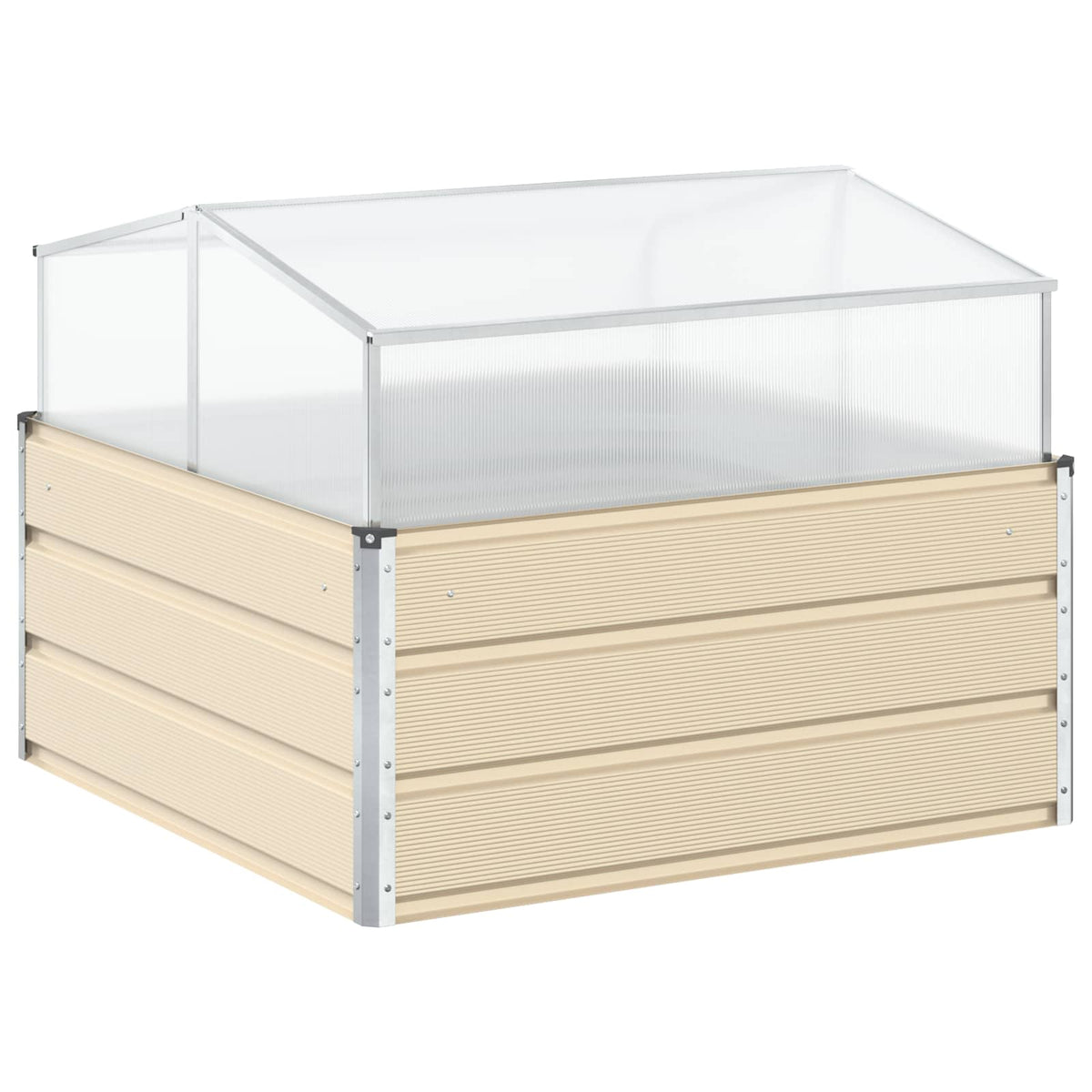 Jardinera Marfil 100 X 100 X 77 Cm Acero Galvanizado_5