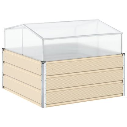 Jardinera Marfil 100 X 100 X 77 Cm Acero Galvanizado_5