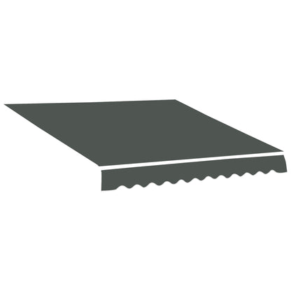 Outsunny Techo De Repuesto Para Toldo 382x240 Cm Protección Uv Gris_0
