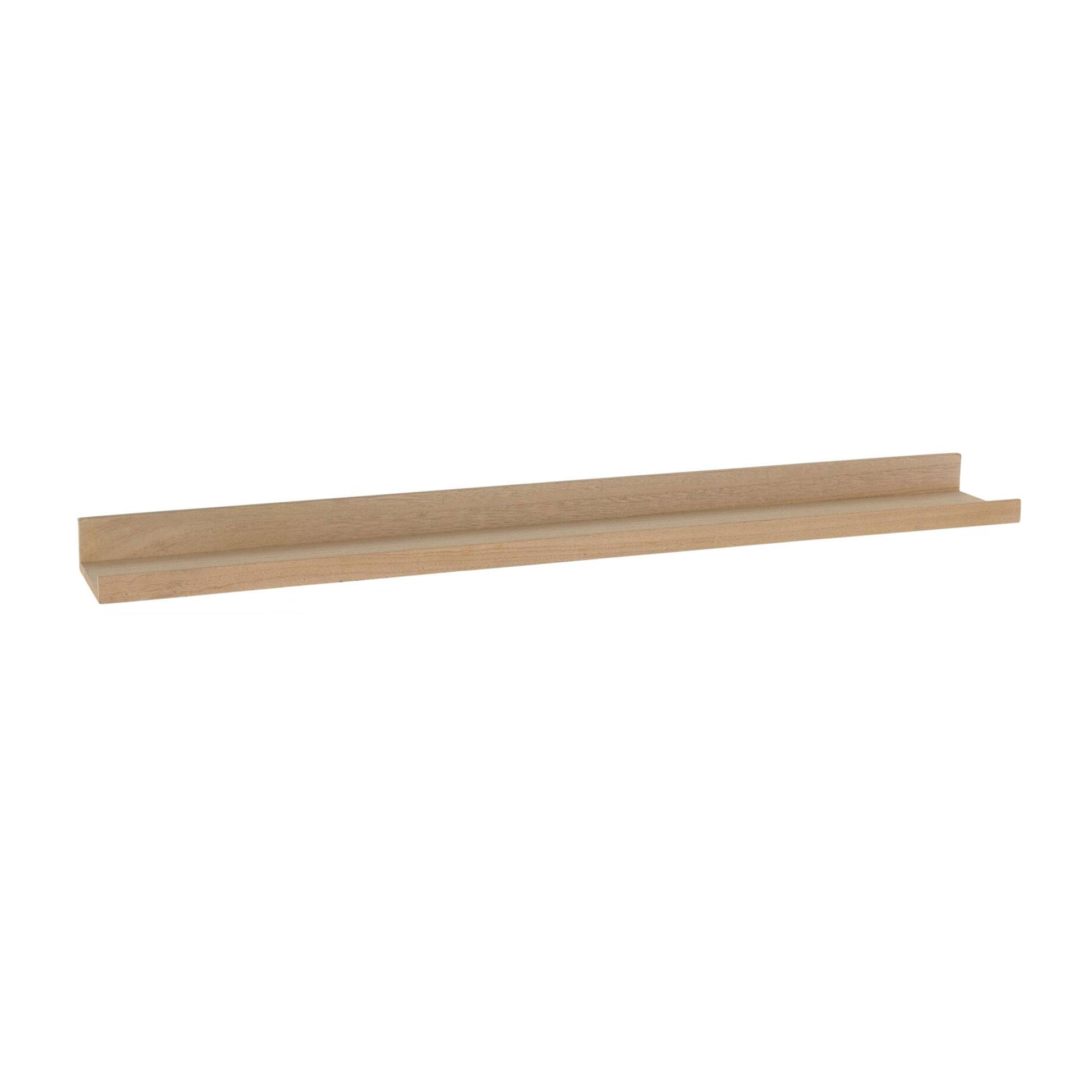 Well Home Estanteria De Pared Grande Color Natural 77x10x4cm_0