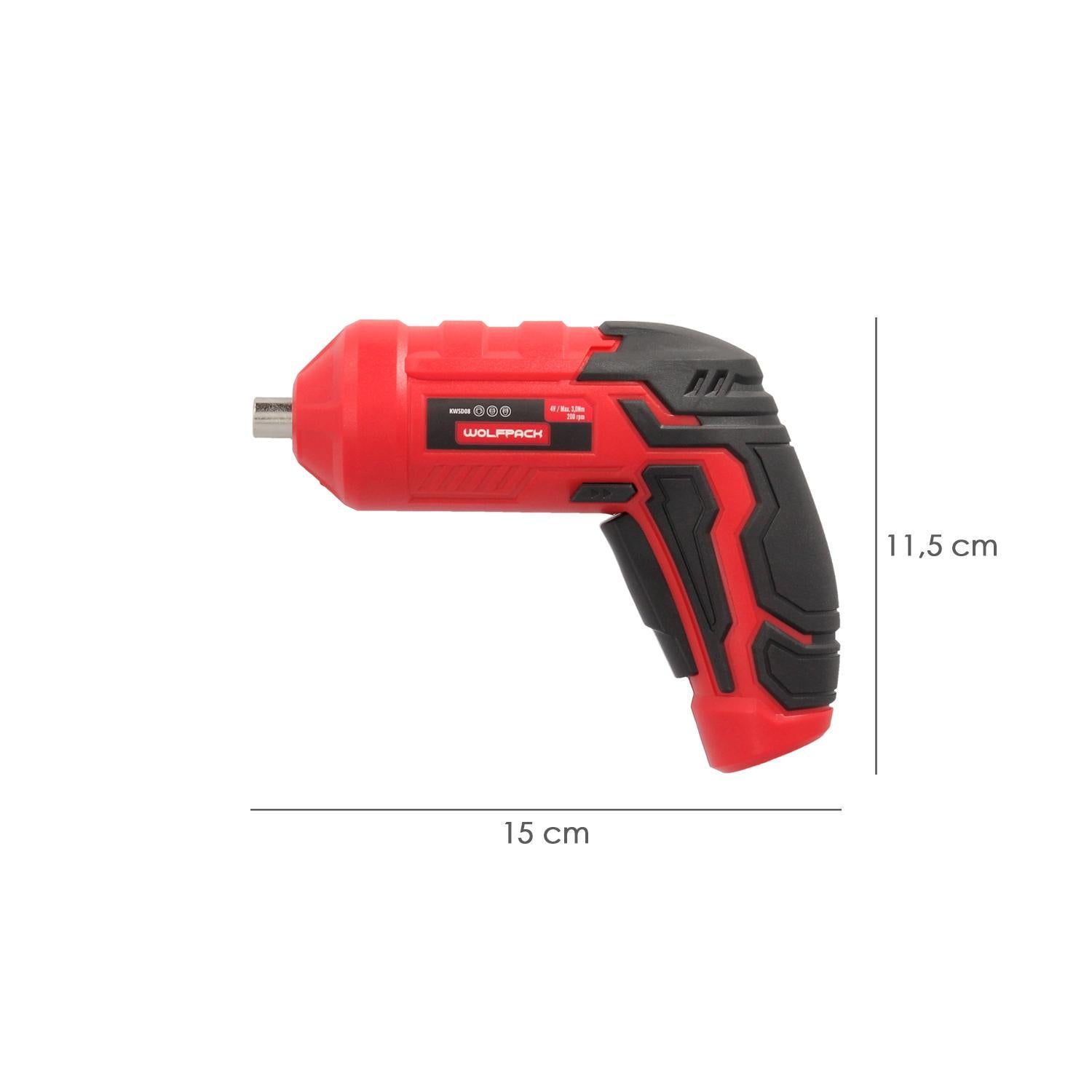 Atornillador 4 V. Con Led, Funda Y 5 Destorpuntas, Bateria Recargable Usb_1