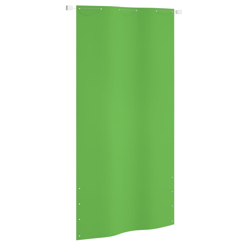 Vidaxl Toldo Pantalla Para Balcón Tela Oxford Verde Claro 120x240 Cm_0