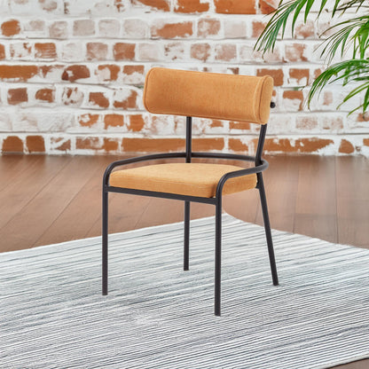 Silla Pole Mostaza - Diseño Minimalista 55x60x95cm - Well Home_2