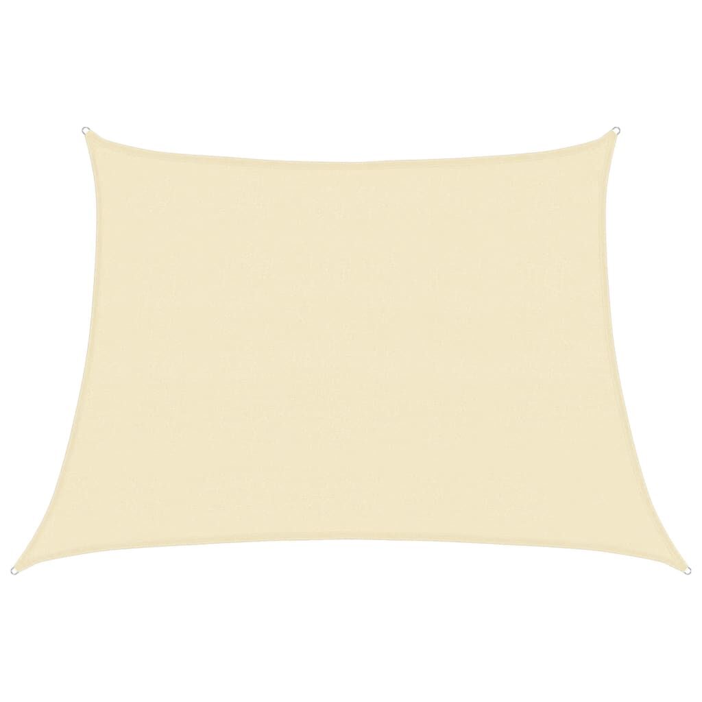 Vidaxl Toldo De Vela Hdpe Color Crema 160 G/m² 4/5x3 M_0