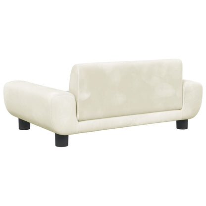 Cama Para Perros De Terciopelo Crema 70x45x33 Cm / Vetonek_0
