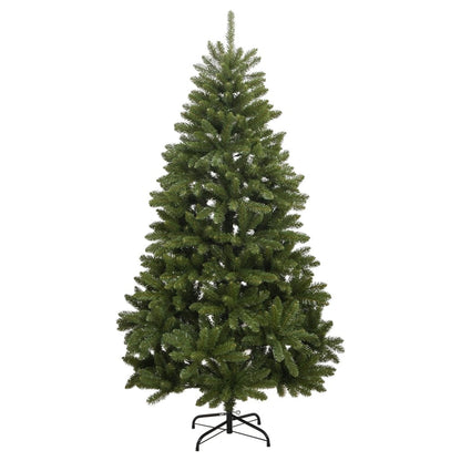 Vidaxl Árbol De Navidad Artificial Con Bisagras Y Soporte Verde 180 Cm_1