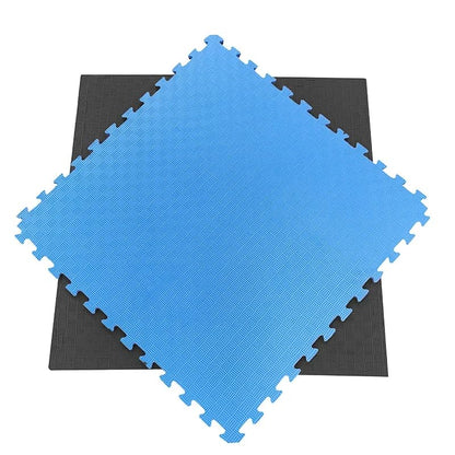 Artatami® Tatami Puzzle 1x1x20 mm Negro - Azul Pack Ahorro【30 Unidades】Gimnasios - Fitness - Pilates - Yoga_1