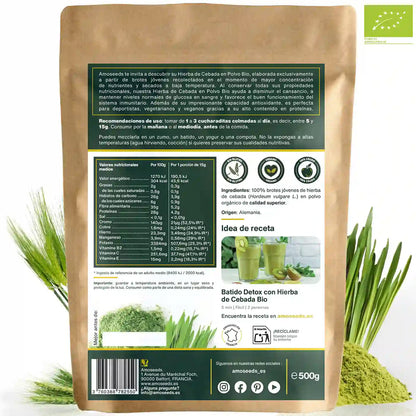 Hierba De Cebada En Polvo Bio 500g_4