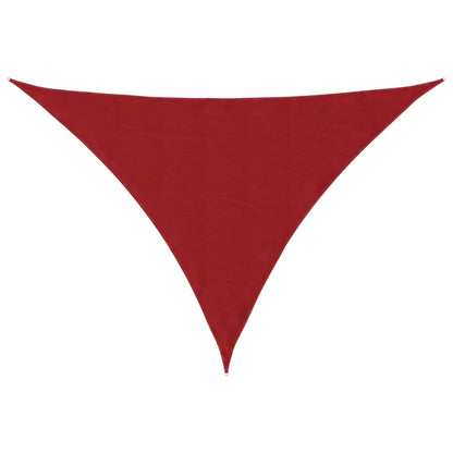 Toldo De Vela Triangular Tela Oxford Rojo 5x7x7 M_0