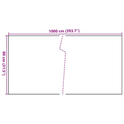 Toldo Para Balcón Ratán Sintético Negro 1000x80 Cm / Vetonek_2