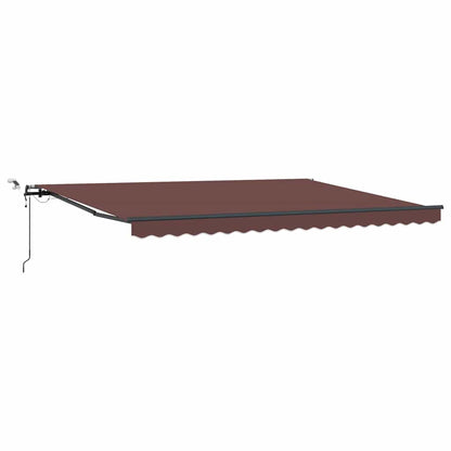 Toldo Retráctil Automático Con Luces Led Burdeos 450x300 Cm_0