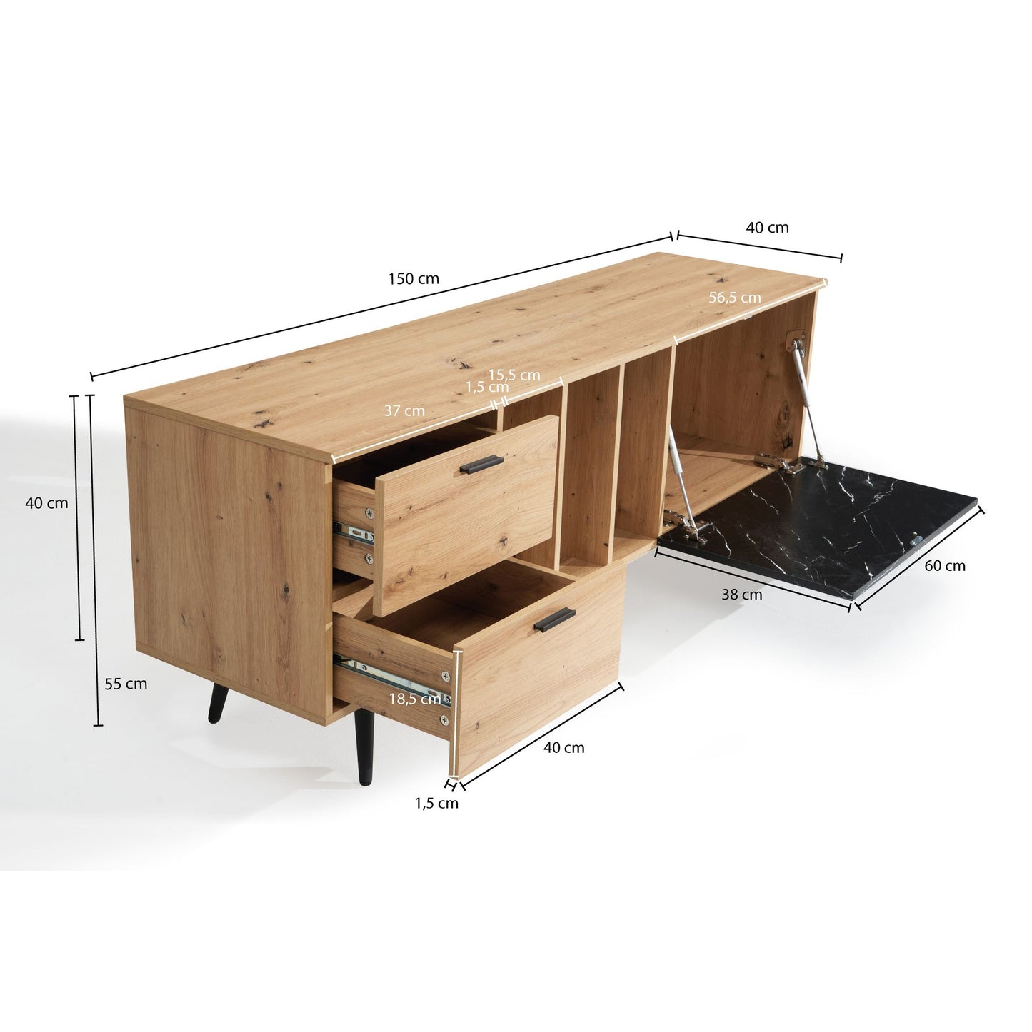 Mueble De Tv Elegante Y Minimalista Modelo Wl6.821_3