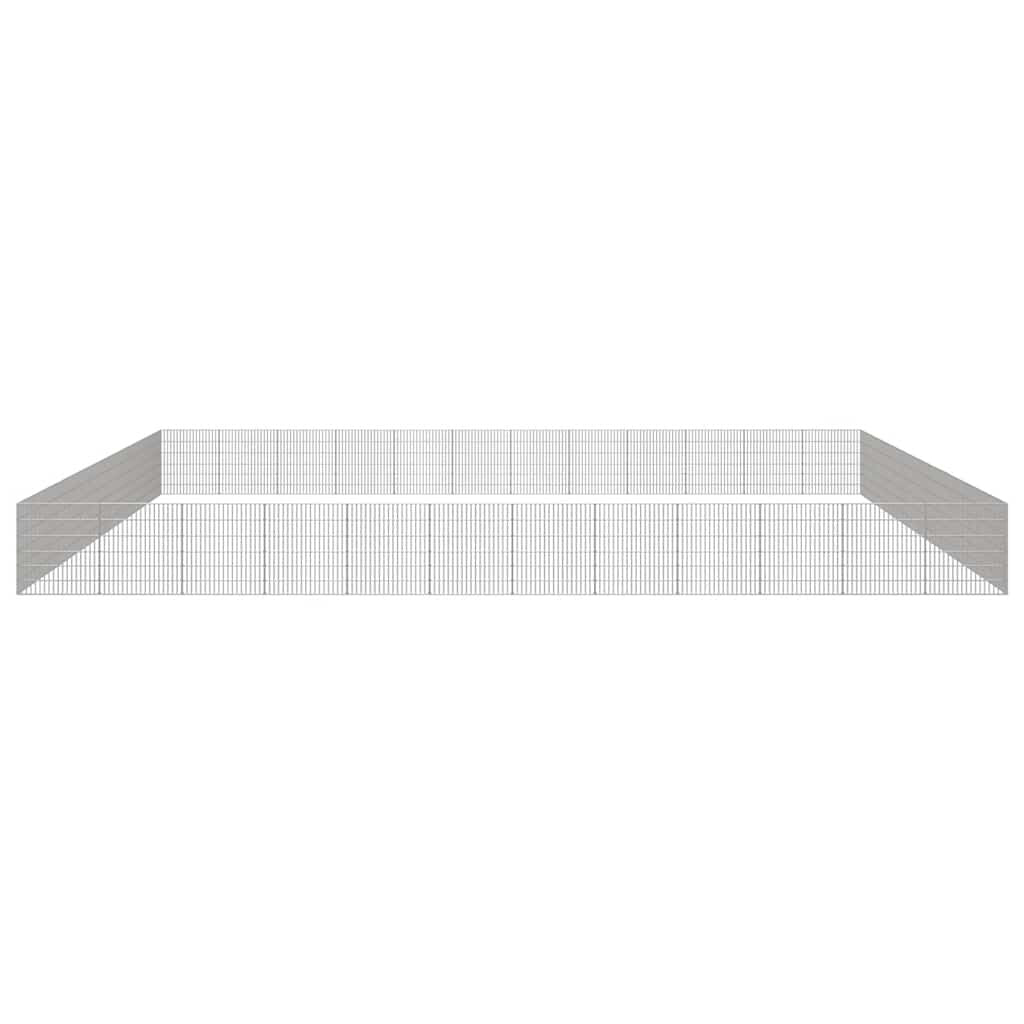 Vidaxl Recinto Corral Animales 48 Paneles Hierro Galvanizado 54x60 Cm_3