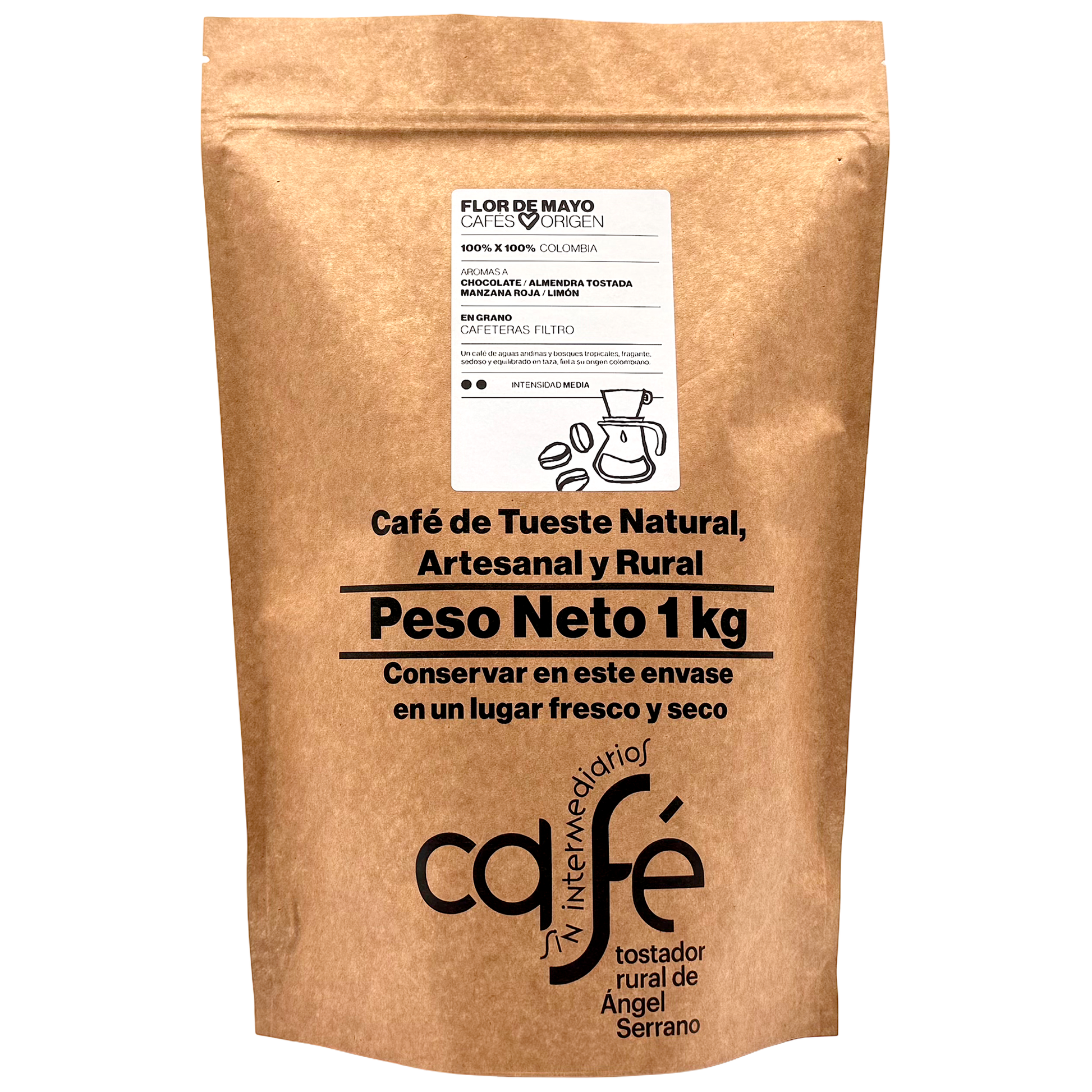Cafe Sin Intermediarios Café Colombia Flor De Mayo En Grano Para Filtro 1 Kg_0
