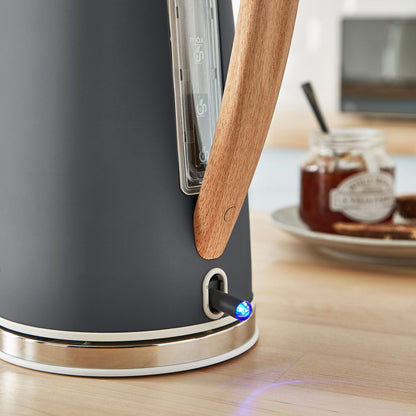 Swan Nordic Set Desayuno, Hervidor Agua 1,7 L, Tostadora Ranura Ancha 2 Rebanadas, Diseño, Stp2090gryneu, Gris 2200w_5