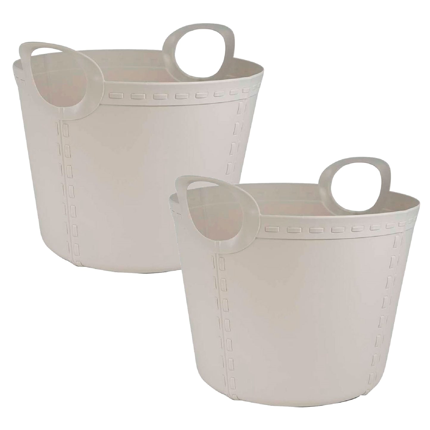 2x Life Story Cesto Craft Large 40l Light Grey