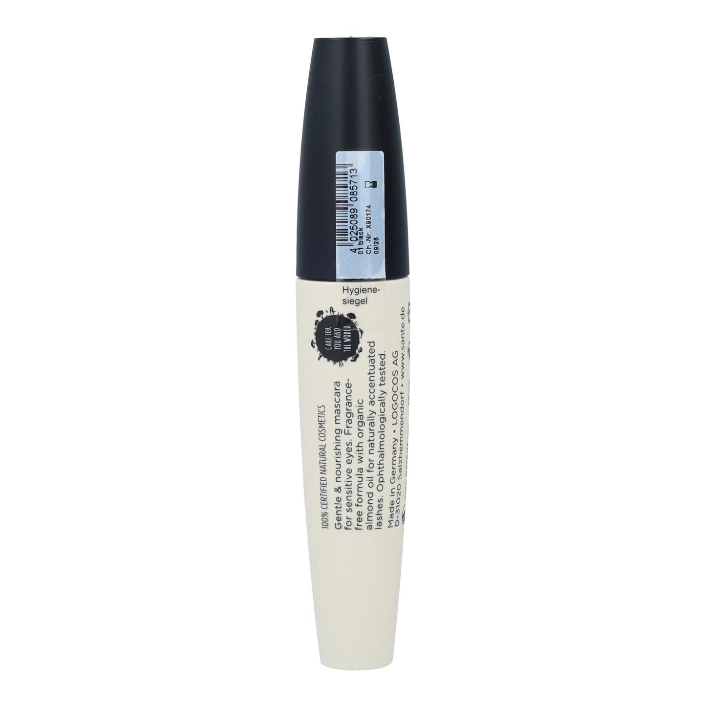 Máscara de Pestañas Senstive 01 Black Sante 8 ml