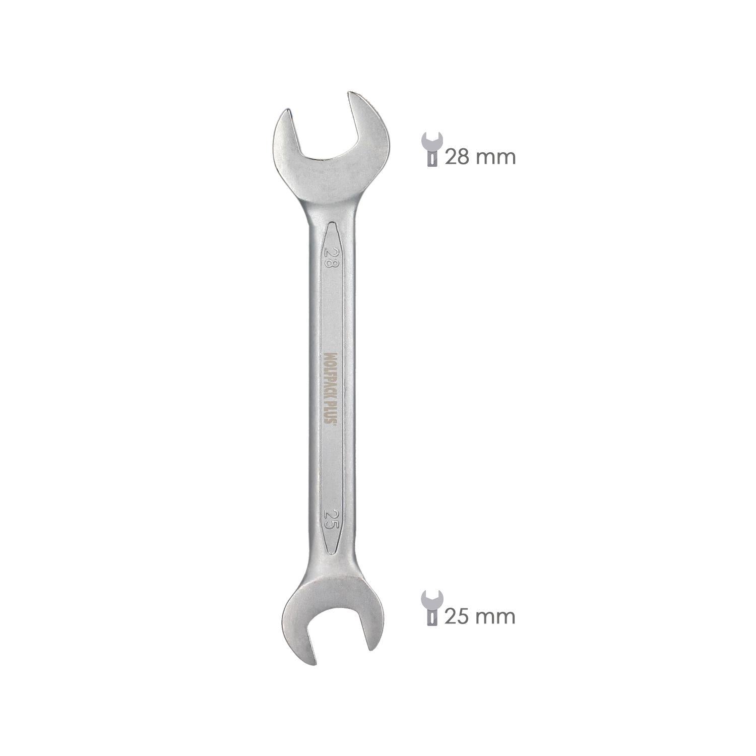 Llave Fija Plus Acero Cromo Vanadio 25x28 Din 3110. Llave Fija, Llave Fija Doble_1