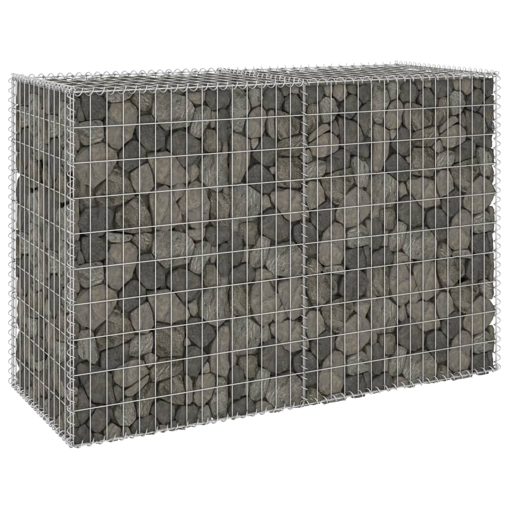 Muro De Gaviones Con Cubiertas Acero Galvanizado 150x60x100 Cm / Vetonek_3