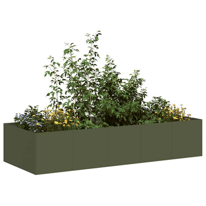 Jardinera Acero Verde Oliva 200x80x40 Cm_1