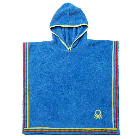 Albornoz Poncho De Niño 65x65cm 360 Gsm 100% Algodón Azul Kids_0