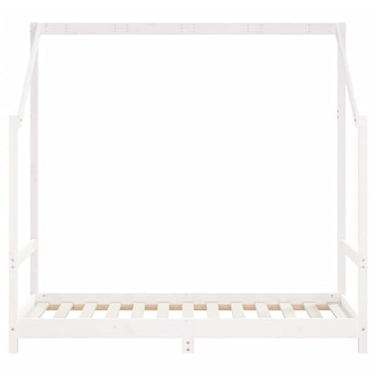 Vidaxl Estructura De Cama Para Niños Madera De Pino Blanco 80x160 Cm_3