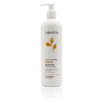 Crema Corporal Manteca de Karité Labnatur 400 ml | Nutrición Intensiva | Piel Seca y Áspera | Uso Diario_0