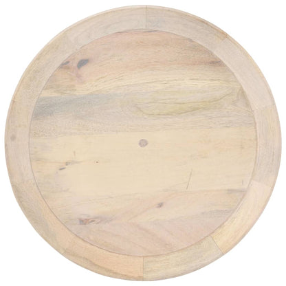 Mesa Auxiliar De Madera Maciza De Mango Ø50x55 Cm_0