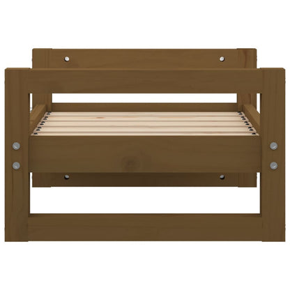Vidaxl Cama Para Perros Madera Maciza Pino Marrón Miel 55,5x45,5x28 Cm_5