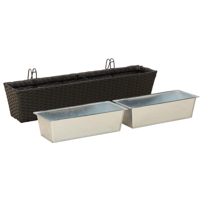 Barandilla 2 Pcs 80 X 17 X 17 Cm Metal_3