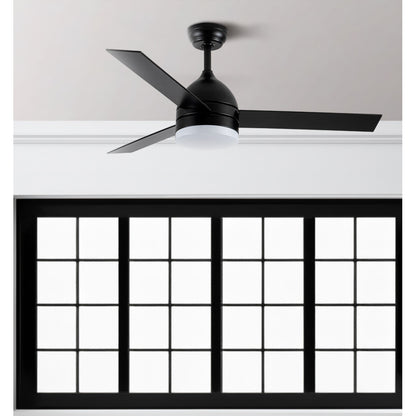Ventilador Dc Legio 26w Negro 3aspas Negro/roble 107d 2950lm 3000-4000-6000k Remoto+memoria+temporizador_2