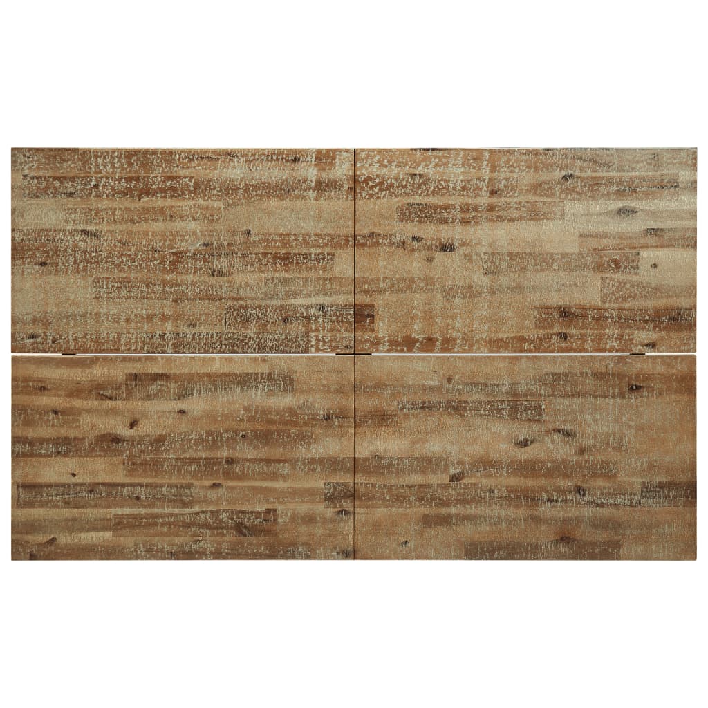 Mesa De Comedor Madera Maciza De Acacia 150x90x75 Cm_4