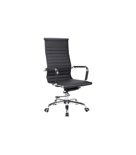 Silla Despacho Giratoria Elevable Acabado Negro, 60 Cm(ancho) 108-115 Cm(altura) 66 Cm(fon_0