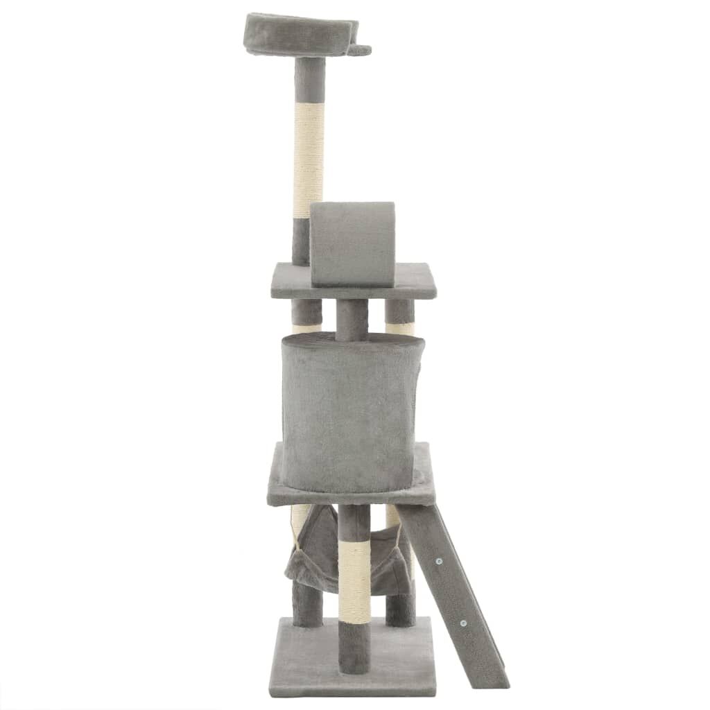 Vidaxl Rascador Para Gatos Con Poste De Sisal 140 Cm Gris_3