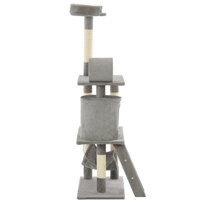 Vidaxl Rascador Para Gatos Con Poste De Sisal 140 Cm Gris_3